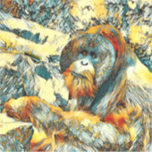 AnimalArt_OrangUtan_001 シール (正面)