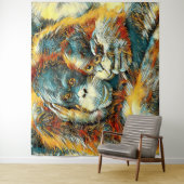 AnimalArt_OrangUtan_003 タペストリー (インサイチュ)