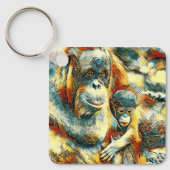 AnimalArt_OrangUtan_015 キーホルダー (正面)