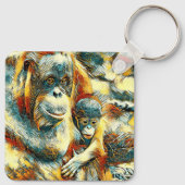 AnimalArt_OrangUtan_015 キーホルダー (裏面)