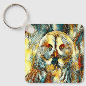AnimalArt_Owl_002 キーホルダー (正面)