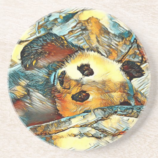AnimalArt_Panda_002 コースター (正面)
