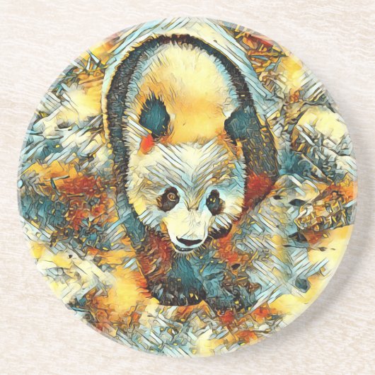 AnimalArt_Panda_006 コースター (正面)