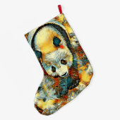 AnimalArt_Panda_006 ラージクリスマスストッキング (裏面 (吊り時))