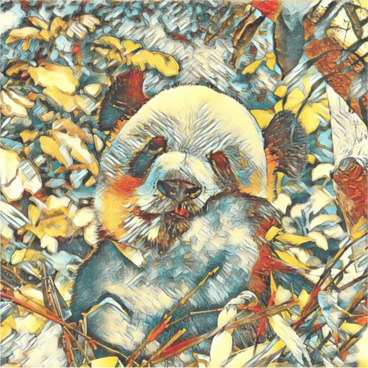 AnimalArt_Panda_012 シール (正面)
