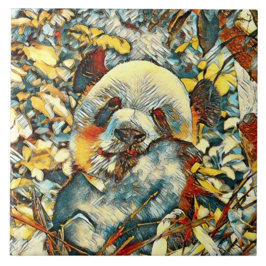 AnimalArt_Panda_012 タイル (正面)