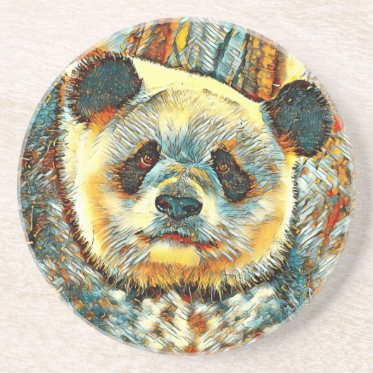 AnimalArt_Panda_014 コースター (正面)