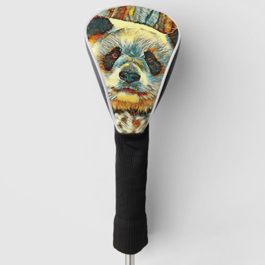 AnimalArt_Panda_014 ゴルフヘッドカバー (正面)