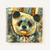 AnimalArt_Panda_014 ノートブック (正面)