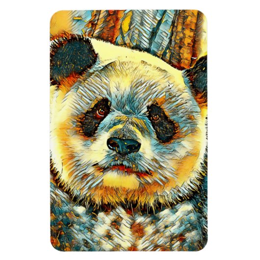 AnimalArt_Panda_014 マグネット (縦)
