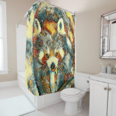 AnimalArt_RedPanda_002 シャワーカーテン (インサイチュ)