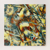 AnimalArt_RedPanda_003 ジグソーパズル (横)