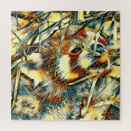AnimalArt_RedPanda_003 ジグソーパズル (縦)