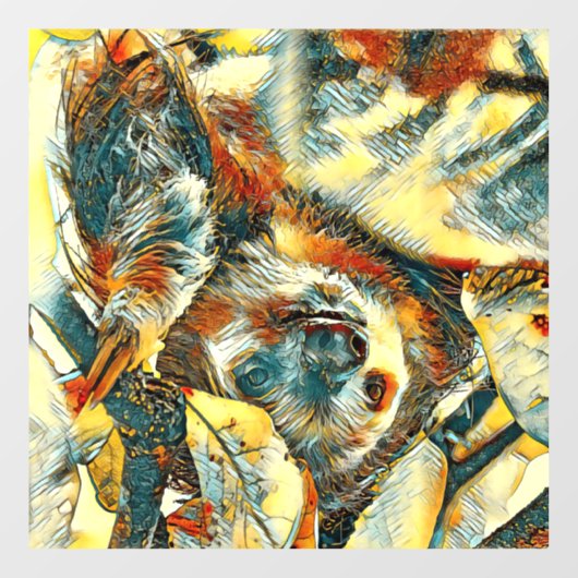 AnimalArt_Sloth_002 ウィンドウサイン (シート)