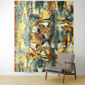 AnimalArt_Tiger_001 タペストリー (インサイチュ)