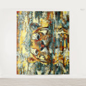 AnimalArt_Tiger_001 タペストリー (正面)