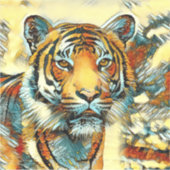 AnimalArt_Tiger_004 シール (正面)