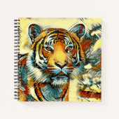 AnimalArt_Tiger_004 ノートブック (正面)