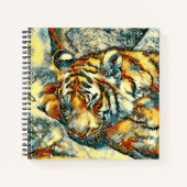 AnimalArt_Tiger_005 ノートブック (正面)