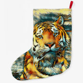 AnimalArt_Tiger_010 ラージクリスマスストッキング (裏面)