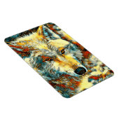 AnimalArt_Wolf_003 マグネット (右側)