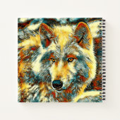 AnimalArt_Wolf_004 ノートブック (裏面)