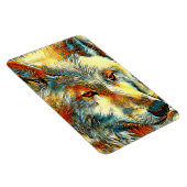 AnimalArt_Wolf_07 マグネット (右側)