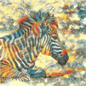 AnimalArt_Zebra_001 シール (正面)