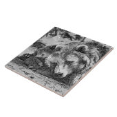 AnimalArtBW_Bear_002 タイル (側面)