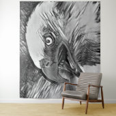 AnimalArtBW_Bird_002 タペストリー (インサイチュ)