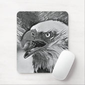 AnimalArtBW_Bird_002 マウスパッド (マウス)