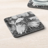 AnimalArtBW_Bird_004 コースター (左側)