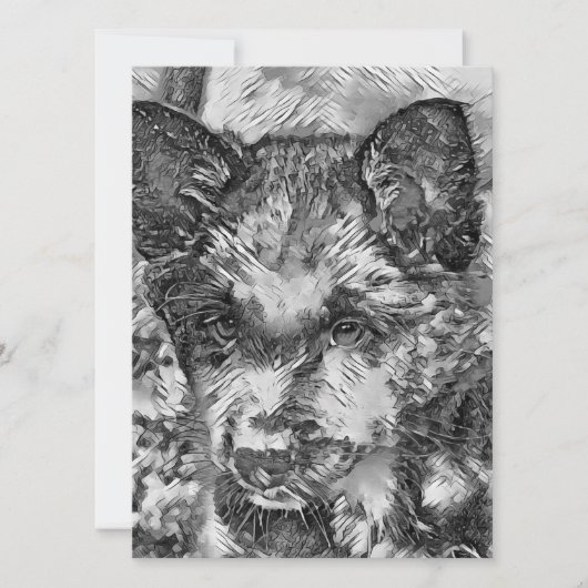 AnimalArtBW_Dog_013 シーズンカード (正面)