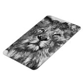 AnimalArtBW_Lion_003 マグネット (左側)
