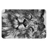 AnimalArtBW_Lion_003 マグネット (横)