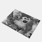 AnimalArtBW_Monkey_002 ドアマット (アングル)