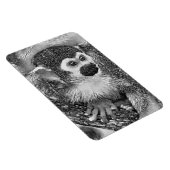 AnimalArtBW_Monkey_002 マグネット (右側)