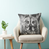 AnimalArtBW_Owl_001 クッション (椅子)