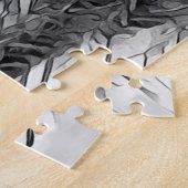 AnimalArtBW_Owl_001 ジグソーパズル (側面)