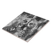 AnimalArtBW_Owl_001 タイル (側面)