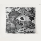 AnimalArtBW_Panda_002 タペストリー (正面(横))