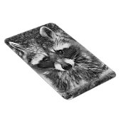 AnimalArtBW_Raccoon_006 マグネット (右側)
