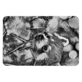 AnimalArtBW_RedPanda_001 マグネット (横)