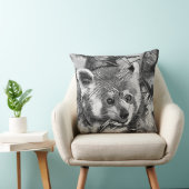 AnimalArtBW_RedPanda_003 クッション (椅子)
