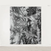 AnimalArtBW_Tiger_001 タペストリー (正面)