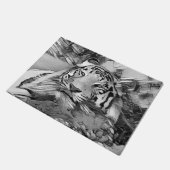 AnimalArtBW_Tiger_002 ドアマット (アングル)