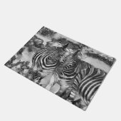 AnimalArtBW_Zebra_012 ドアマット (アングル)