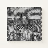 AnimalArtBW_Zebra_012 ノートブック (裏面)
