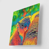 AnimalColor_コアラ_001 スクエア壁時計 (傾斜)