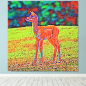 AnimalColor_Antilope_001 キャンバスプリント (インサイチュ (ウッドフロア))